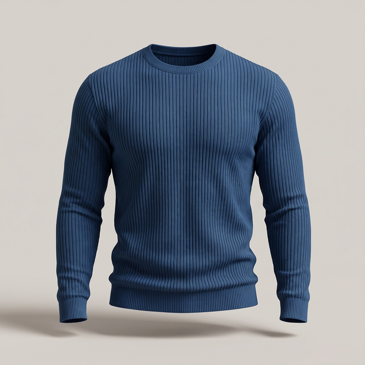 Thomas | Modern Ribbed Style Knit Sweater