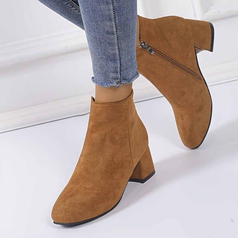 Eliana | Elegant Suede-Finish Chelsea Ankle Boots
