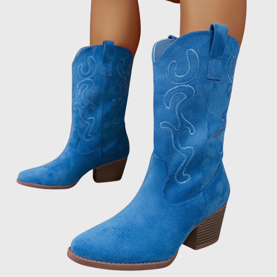 Lena | Stylish And Comfortable Wide-Calf Cowboy Boots