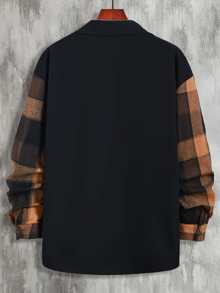 Matias | Modern Colour-Block Pocket Lumberjack