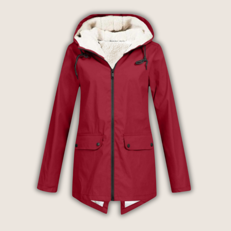 Liora | Waterproof Rain Jacket with Adjustable Hood