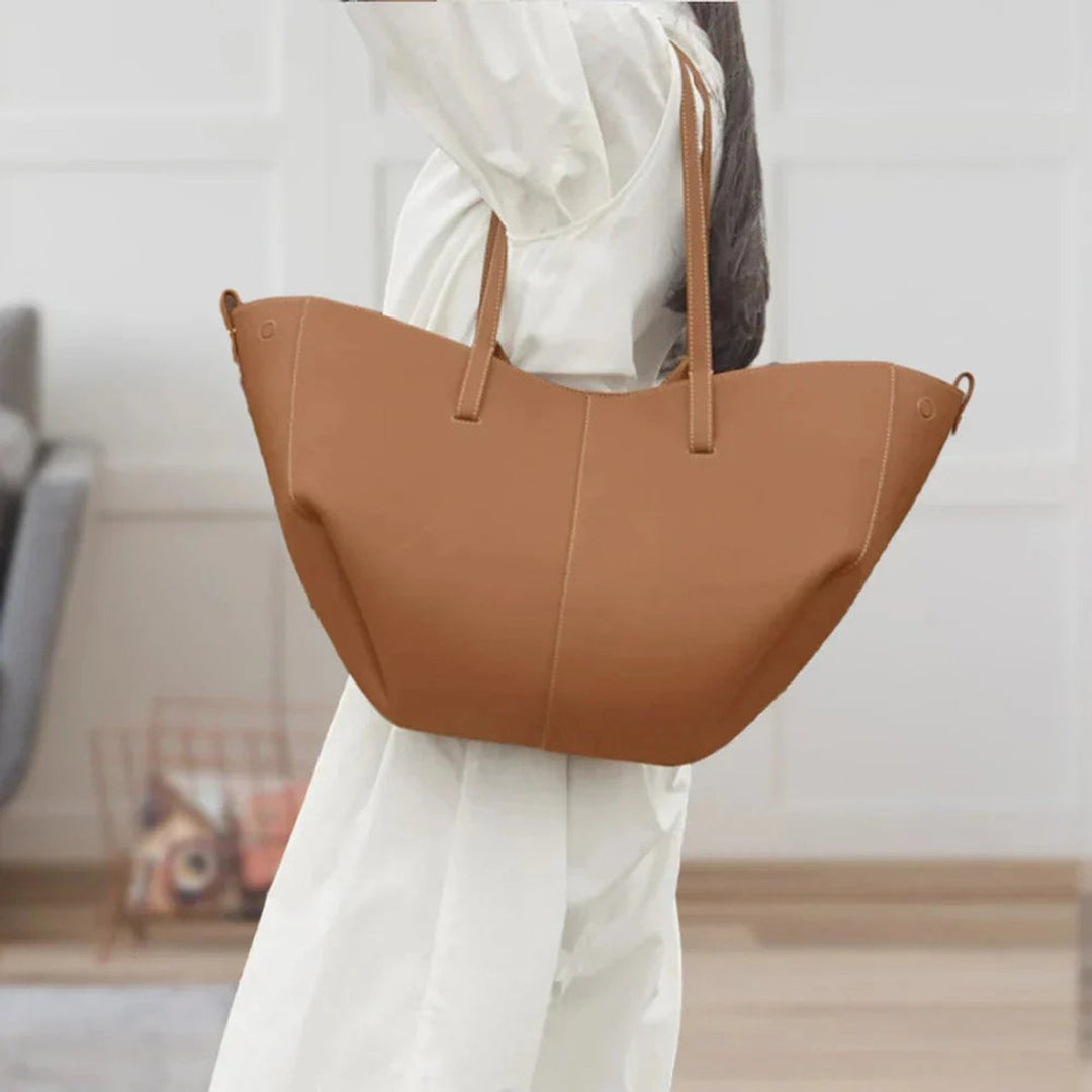 Layla | Stylish Leather Design Vintage Tote Bag