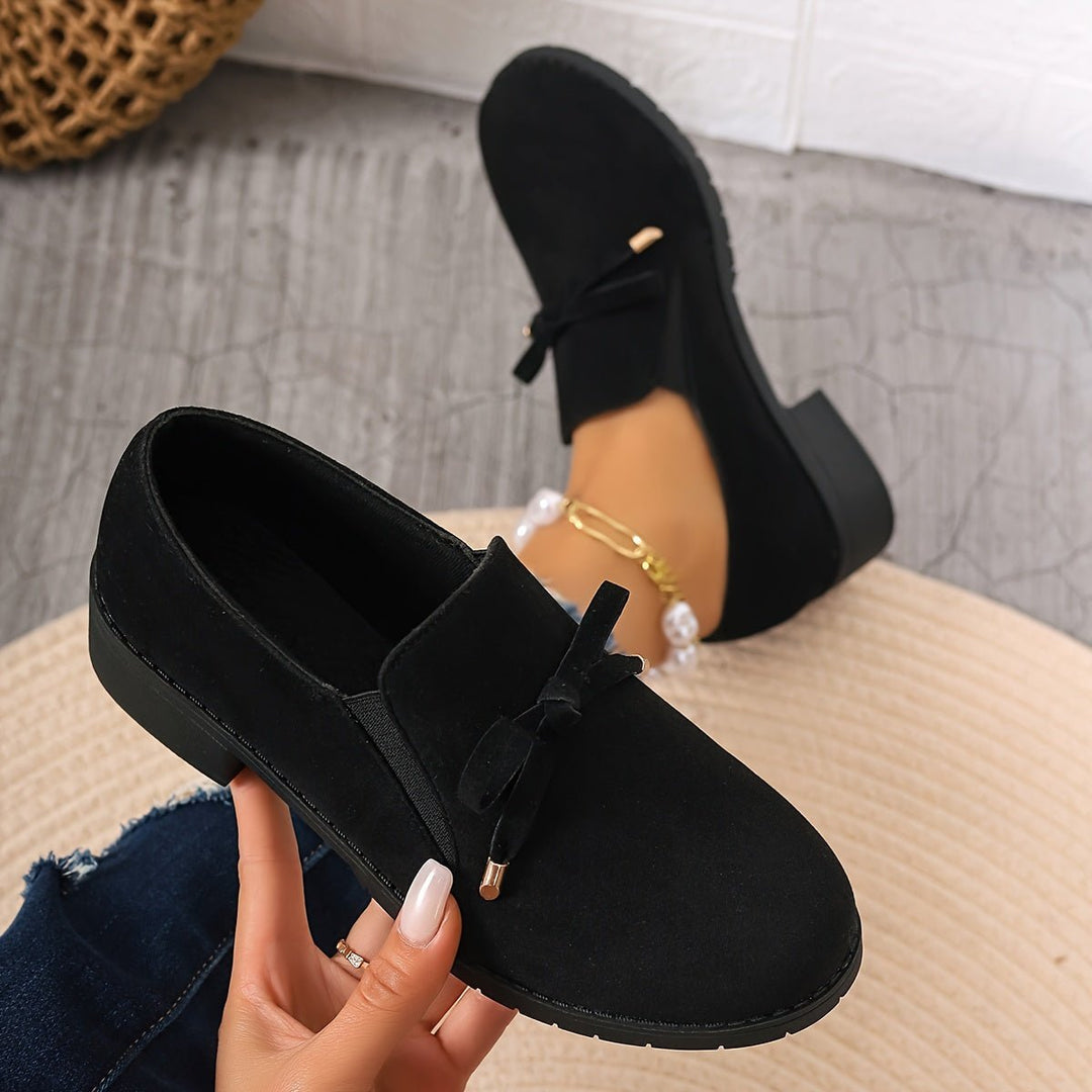 Andrea | Bow-Detail Slip-On Loafers