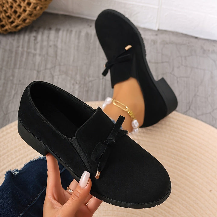 Andrea | Bow-Detail Slip-On Loafers