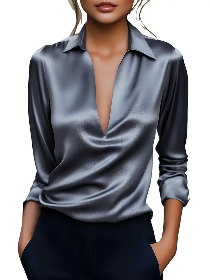 Eva™ | Premium V-Neck Blouse