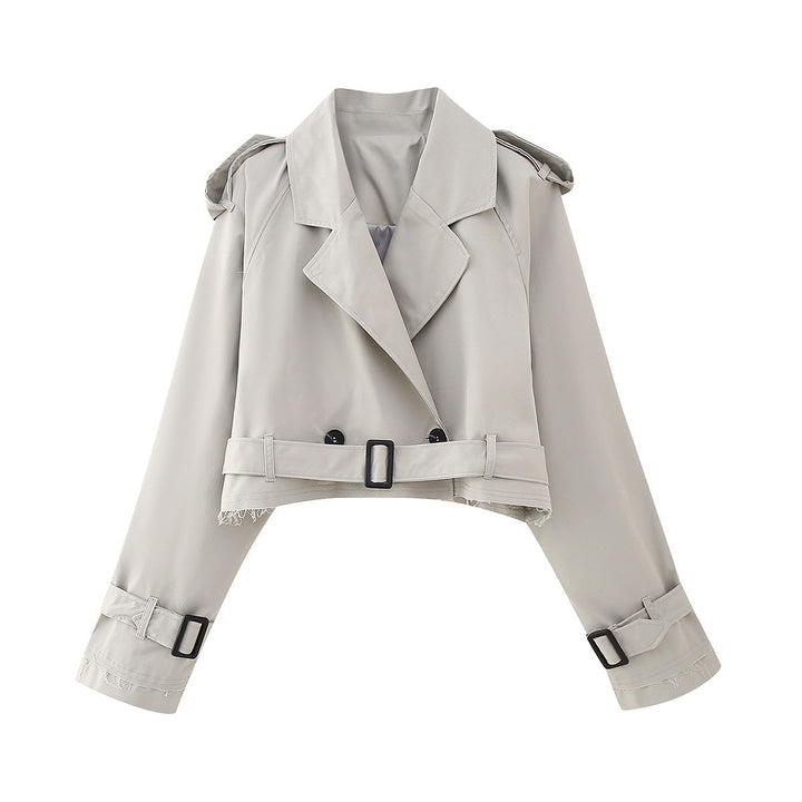Bailey | Women's Chic Cropped Belted Trench Coat