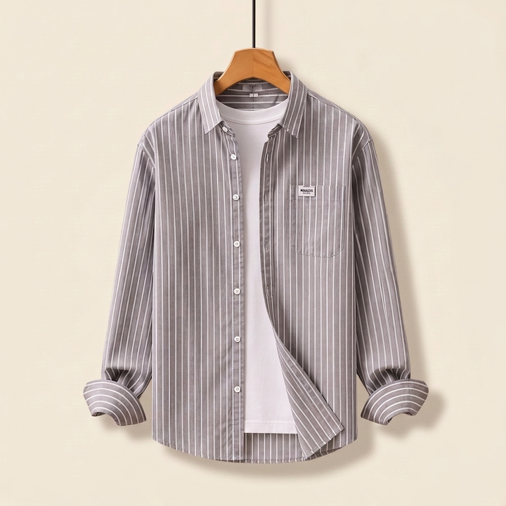 Joshua | Classic and Comfortable Style Striped Cotton Shirt