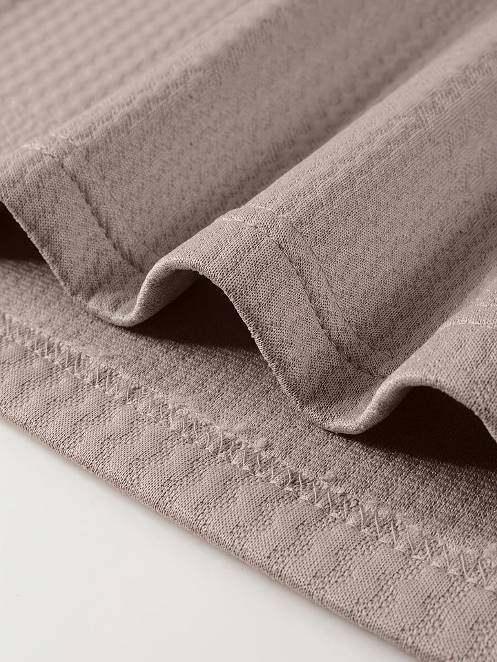 Calvin | Textured Long-Sleeve Polo Shirt