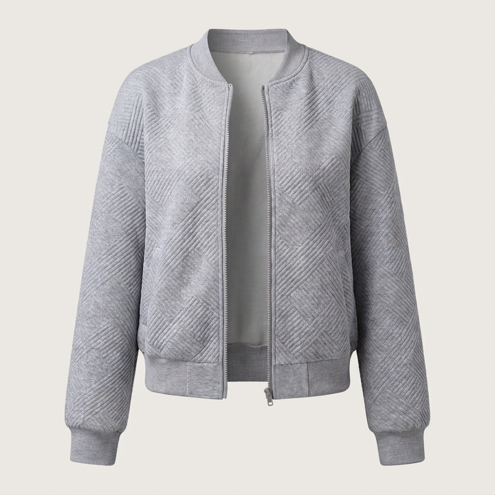 Natalie | Lightweight Textured Chevron Style Knit Cardigan