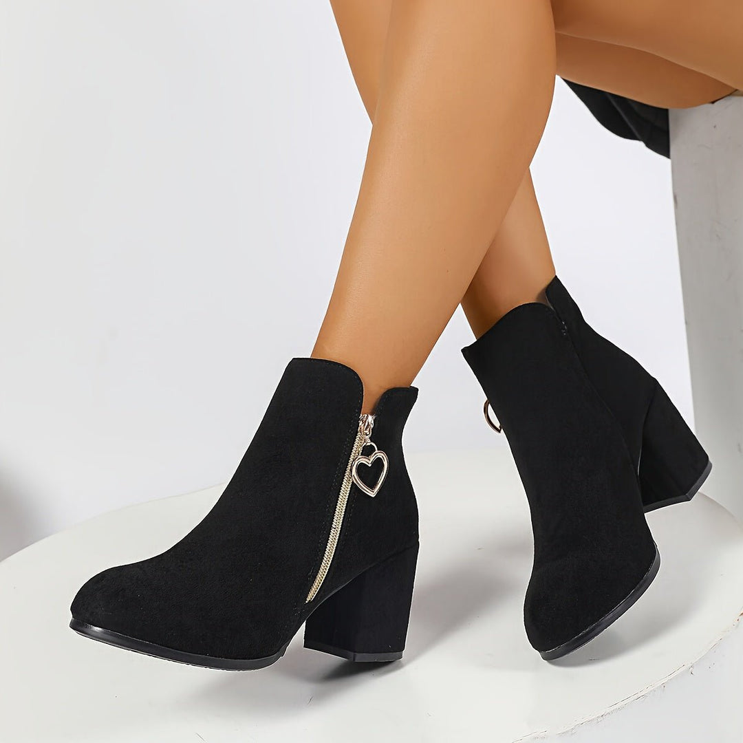 Josie | Elegant Block-Heel Ankle Boots