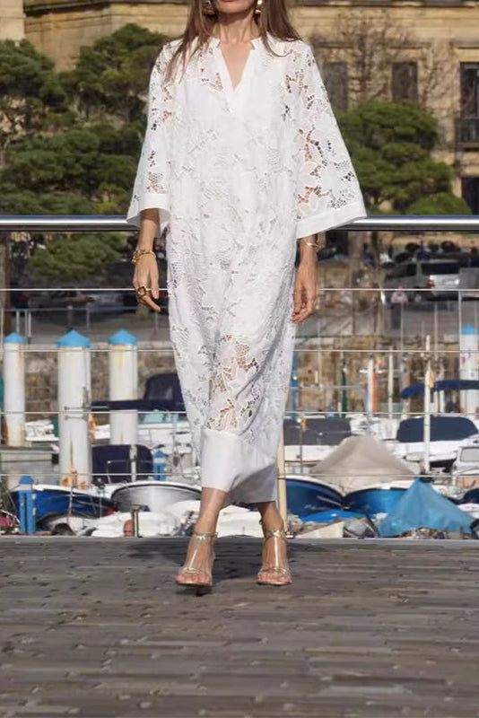 Grace - Modern Flowing Refined Lace Dress
