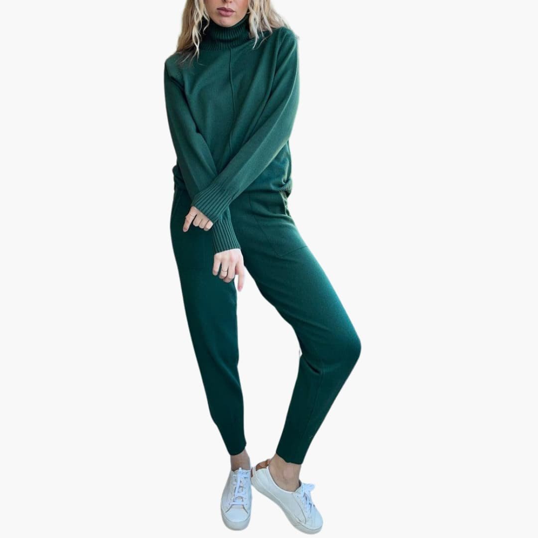 Lainey | Elegant Ribbed Turtleneck Lounge Set