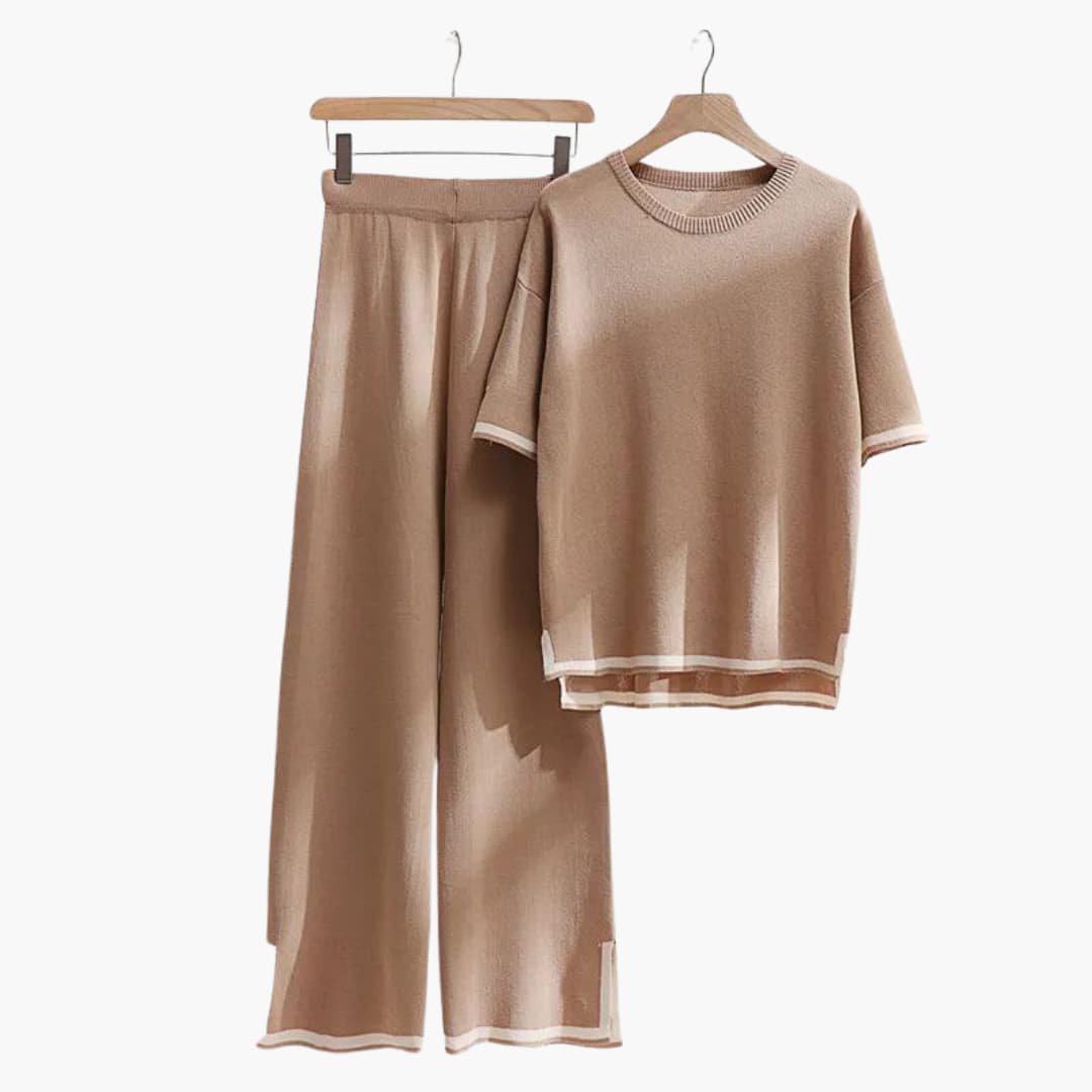 Victoria | Chic Textured Knit Two-Piece Set