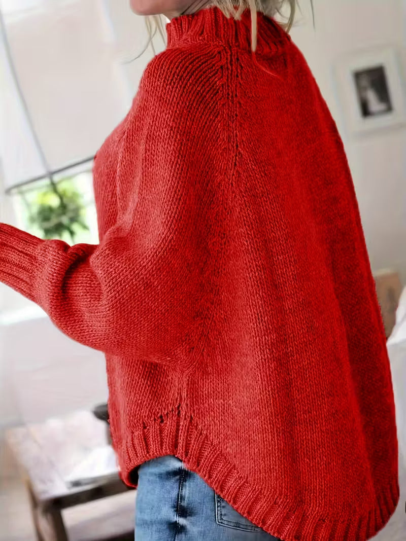 PAMELLA – CABLE KNIT OVERSIZED SWEATER