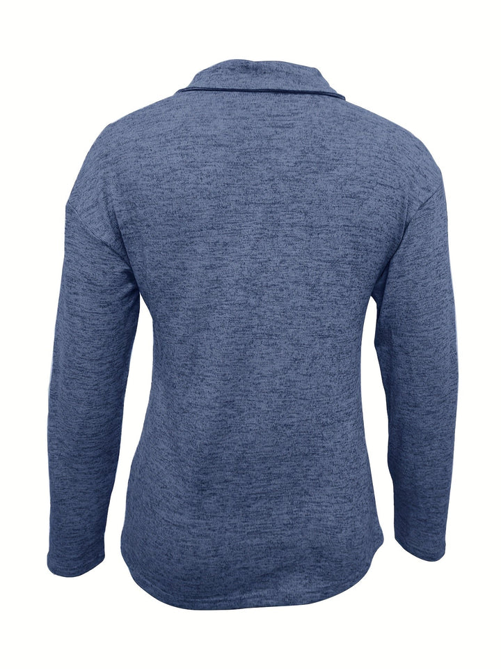 Lara - Zip Collar Knit Sweater