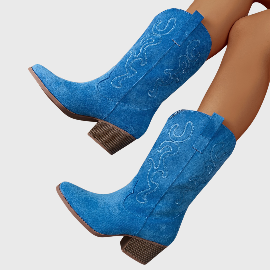 Lena | Stylish And Comfortable Wide-Calf Cowboy Boots