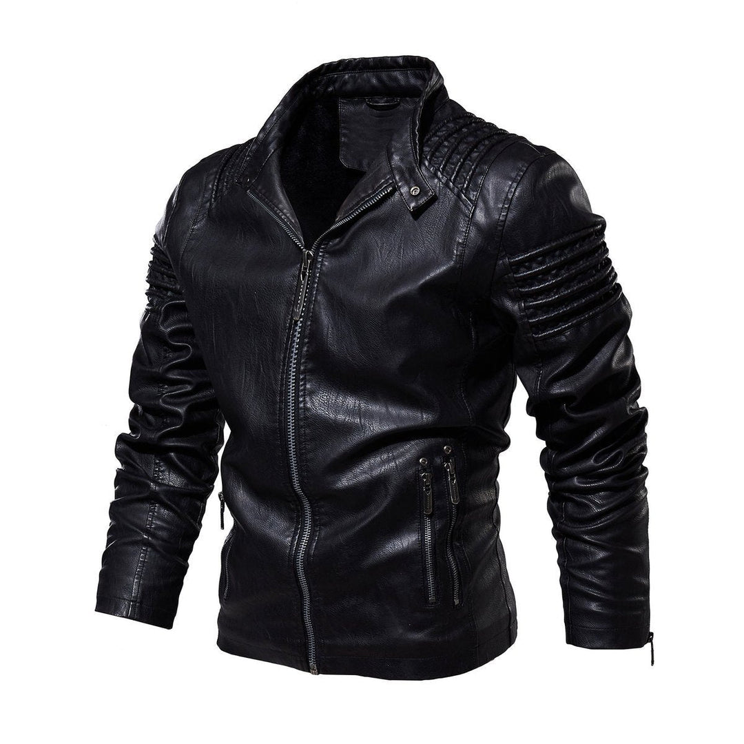 David | Modern And Structured Faux Leather Jacket
