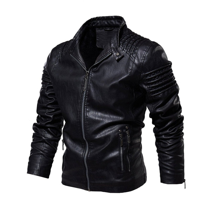 David | Modern And Structured Faux Leather Jacket