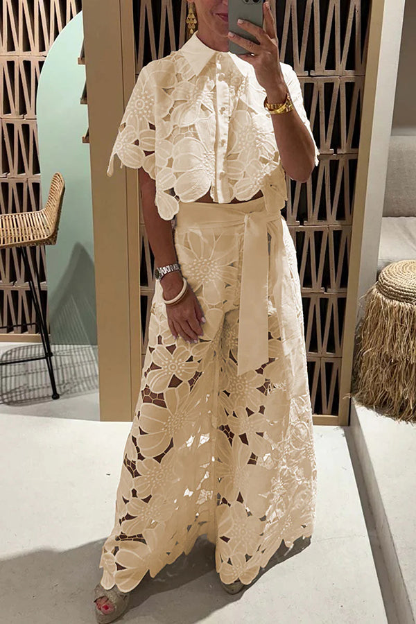 Nicolette | Elegant Lace Set - Beautiful Two-Piece Outfit