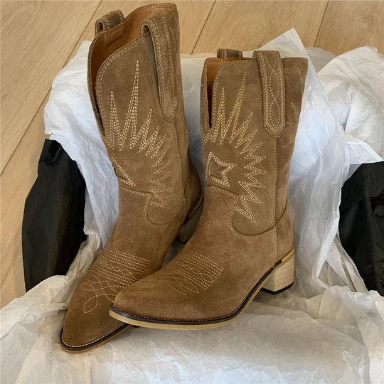 Sienna | Chic Metallic Cowboy Boots With Western-Inspired Style