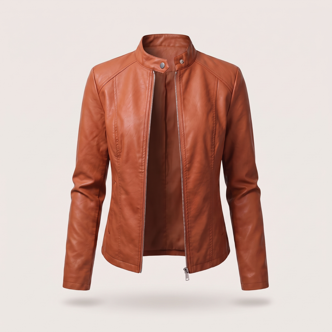 Madelyn | Refined Style Cropped Leather Jacket