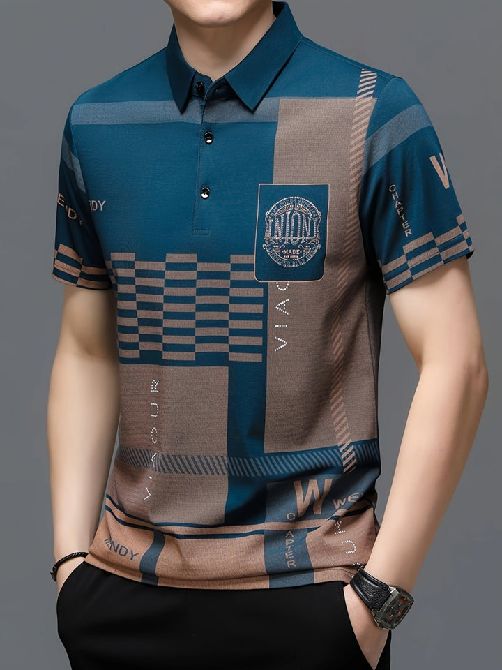 Marcus | Modern Colorblock Tailored Polo Shirt