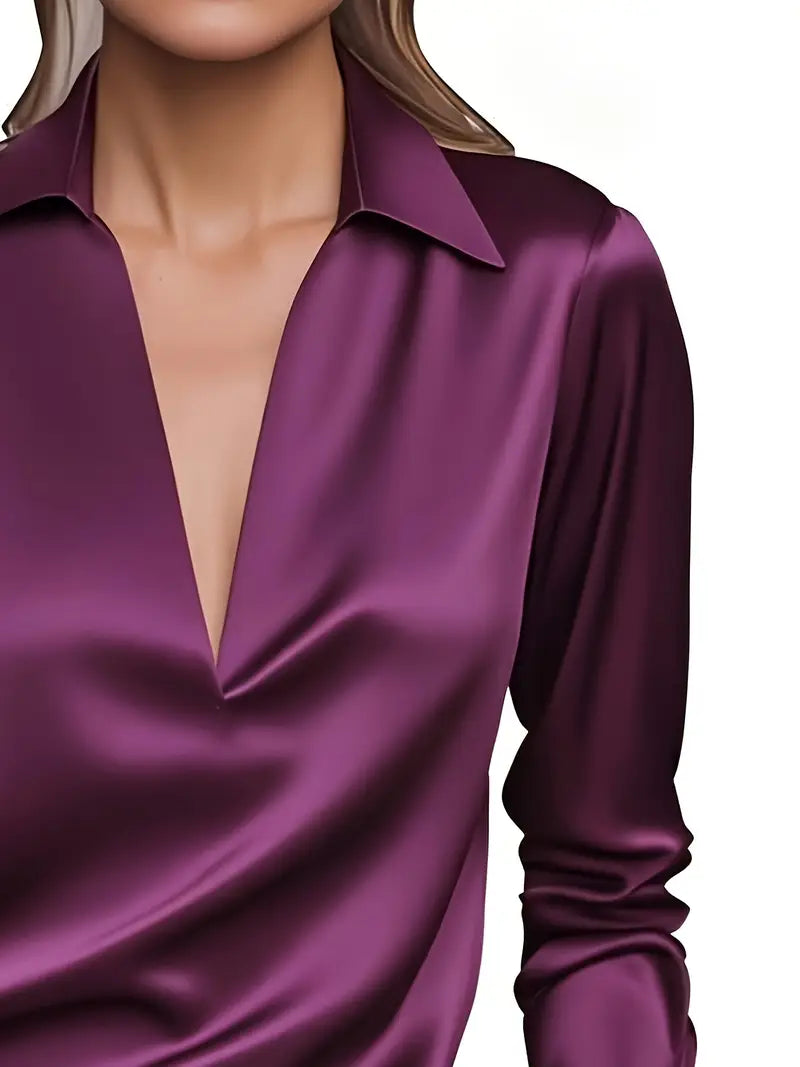 Eva™ | Premium V-Neck Blouse