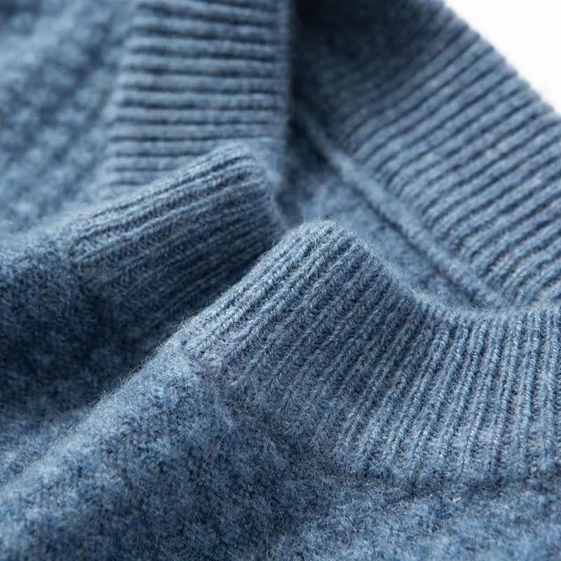 Mason | Smooth Gradient Texture Wool Knit Sweater