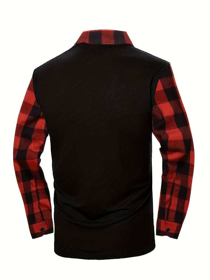 Adrian | Refined Half-Zip Contrast Lumberjack