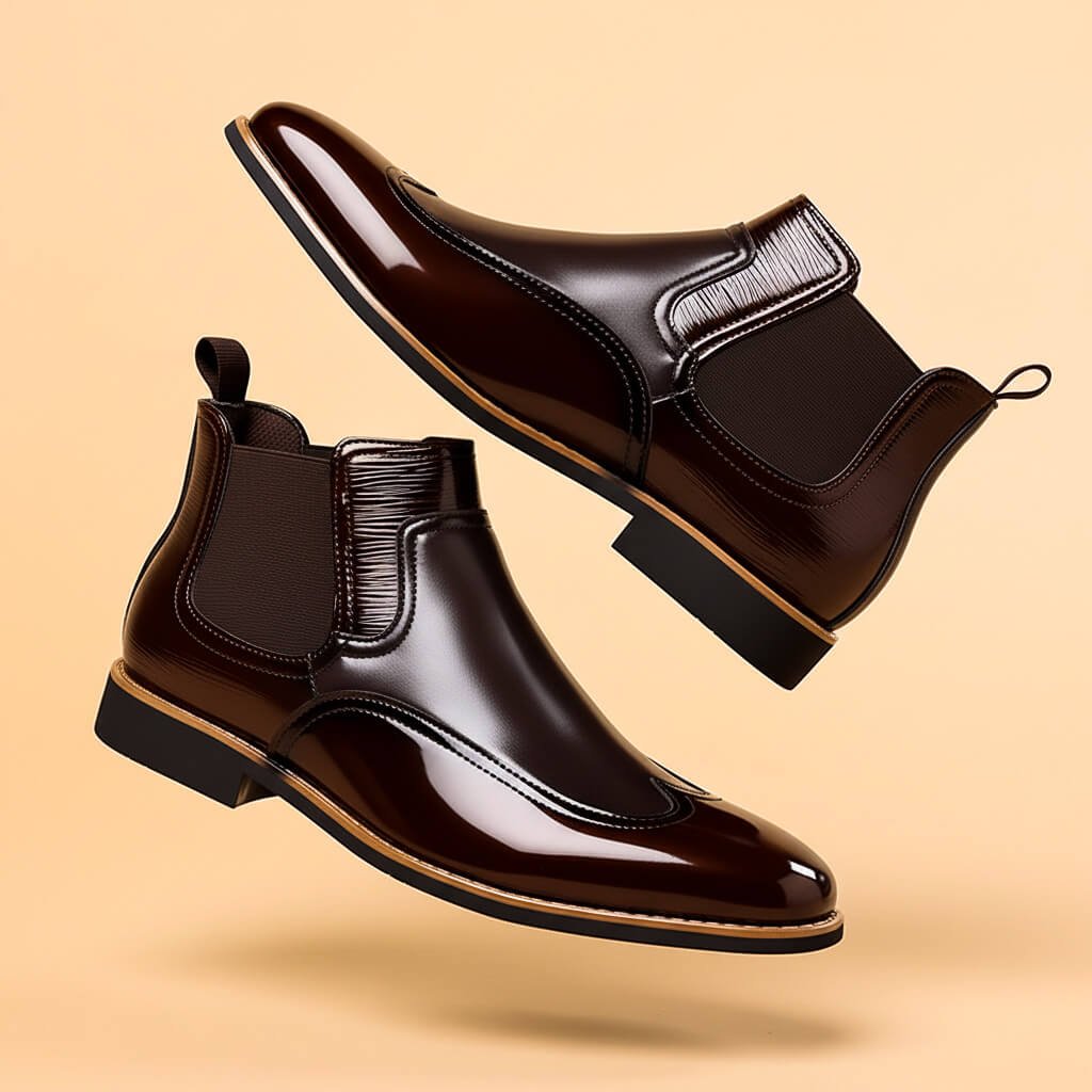 Nathan | Vintage Style Leather Boots