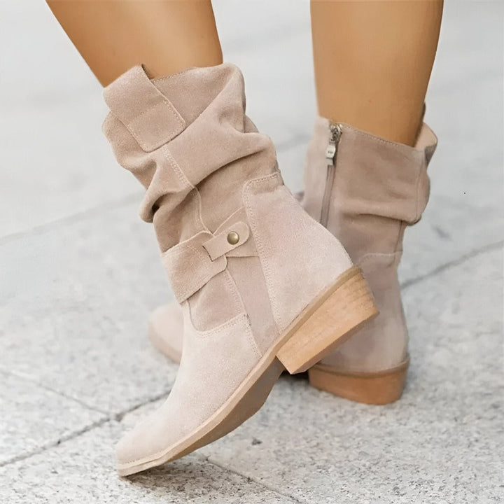 Evelyn | Women's Slouchy Faux Suede Knee-High Boots