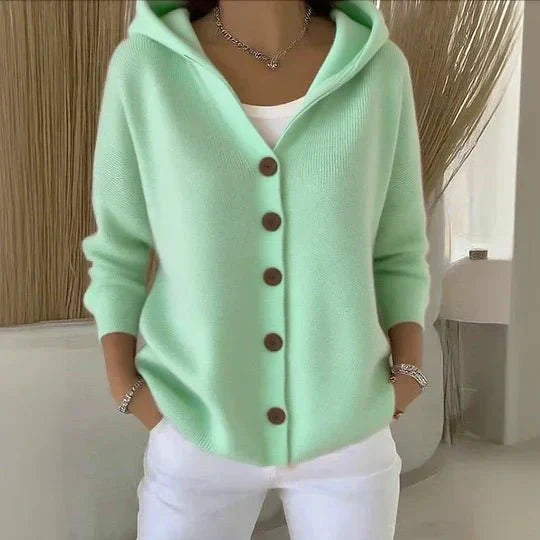 FLEUR - Sophisticated Long Sleeve Cotton Cardigan
