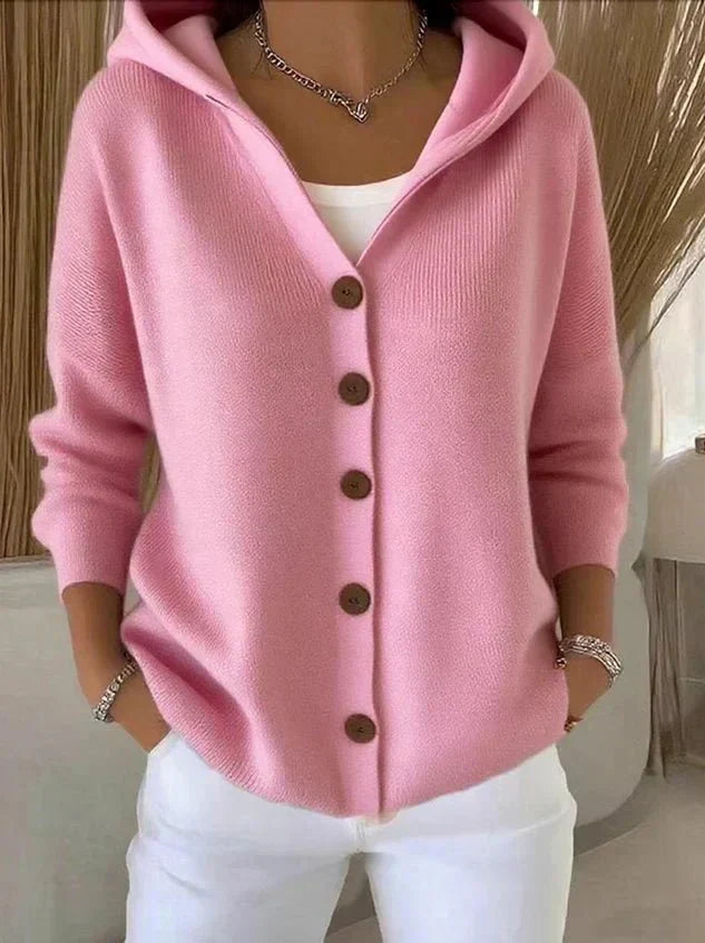 FLEUR - Sophisticated Long Sleeve Cotton Cardigan