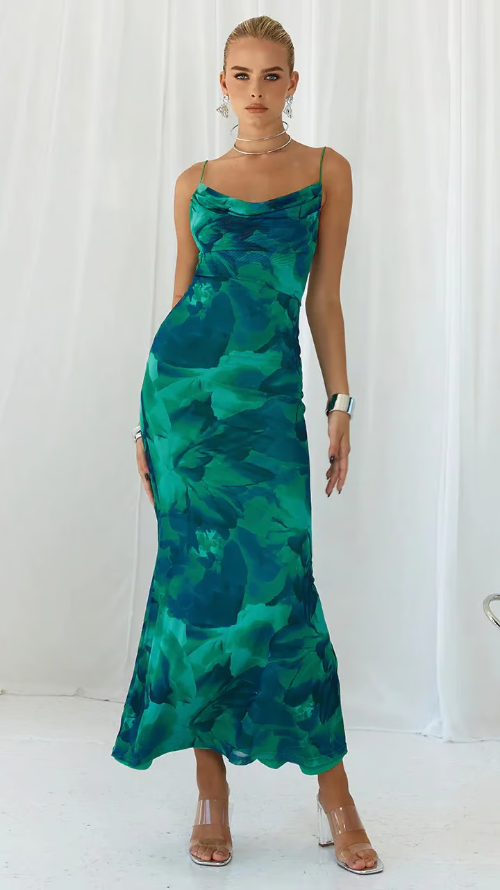 Ainsley | Sleeveless Club Party Bodycon Maxi Dress