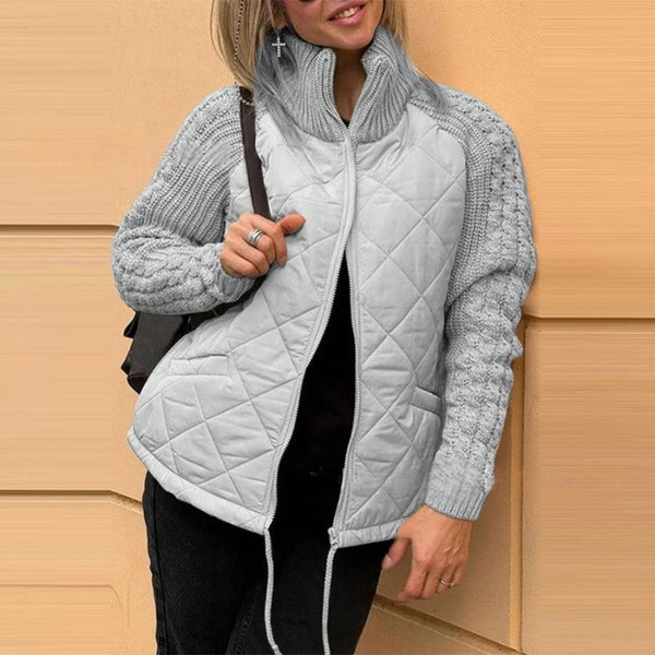 MORFA – STYLISH PATCHWORK KNITTED JACKET