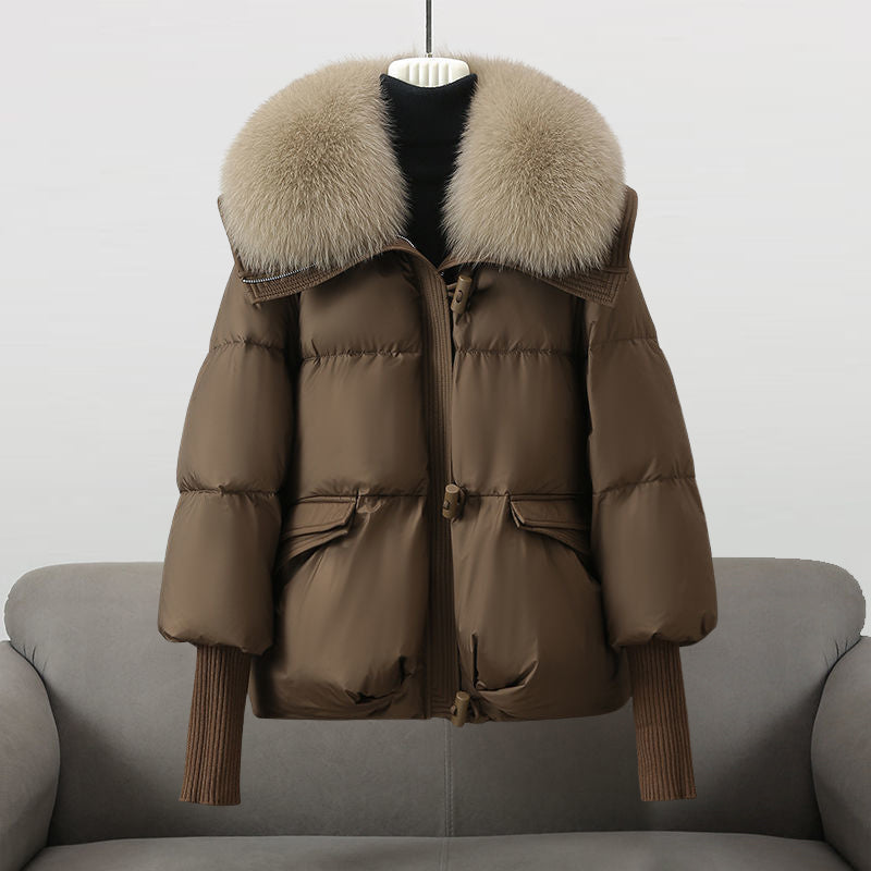 Aurora - Glam Jacket in Real Feather