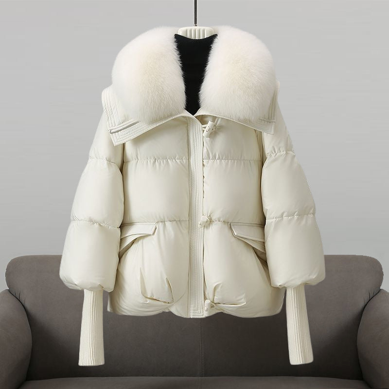 Aurora - Glam Jacket in Real Feather