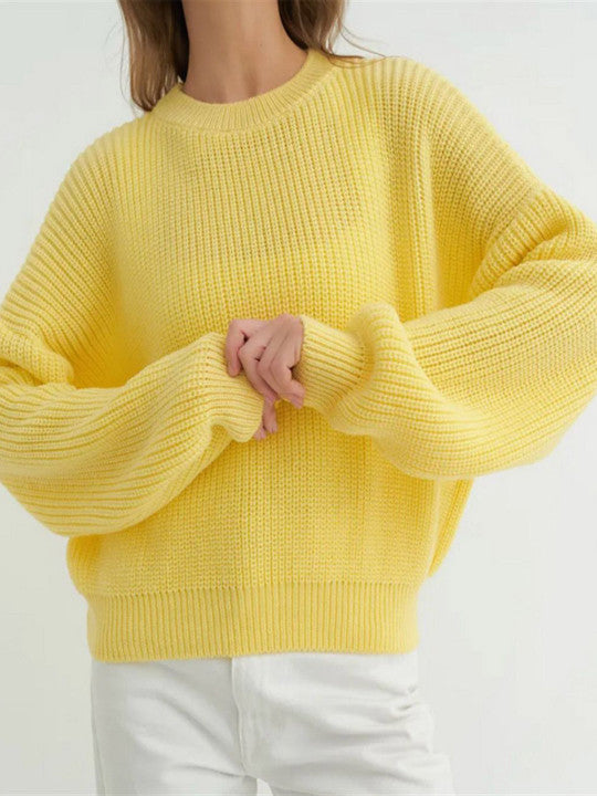 Cindy | Women's Textured Crewneck Sweater