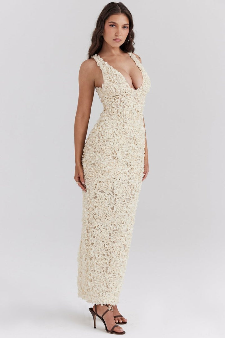 HAILEY - GRACEFUL PETAL-INSPIRED DRESS STYLE