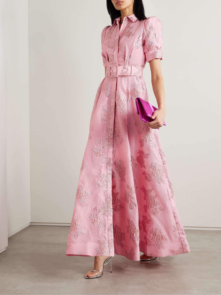NAYELITH – BLOSSOM SHADE PUFF SLEEVE DRESS