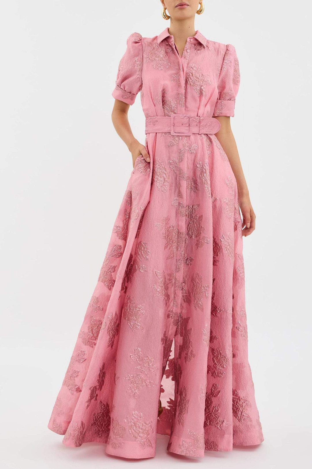 NAYELITH – BLOSSOM SHADE PUFF SLEEVE DRESS