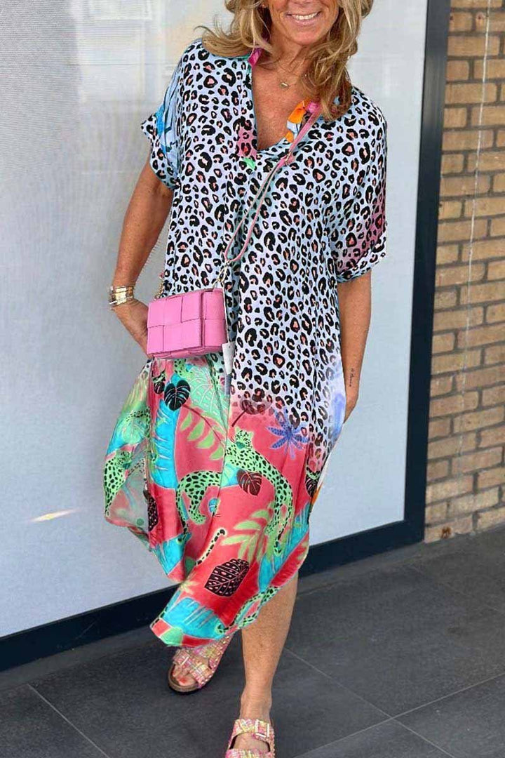Amanda - Relaxed Leopard Dress