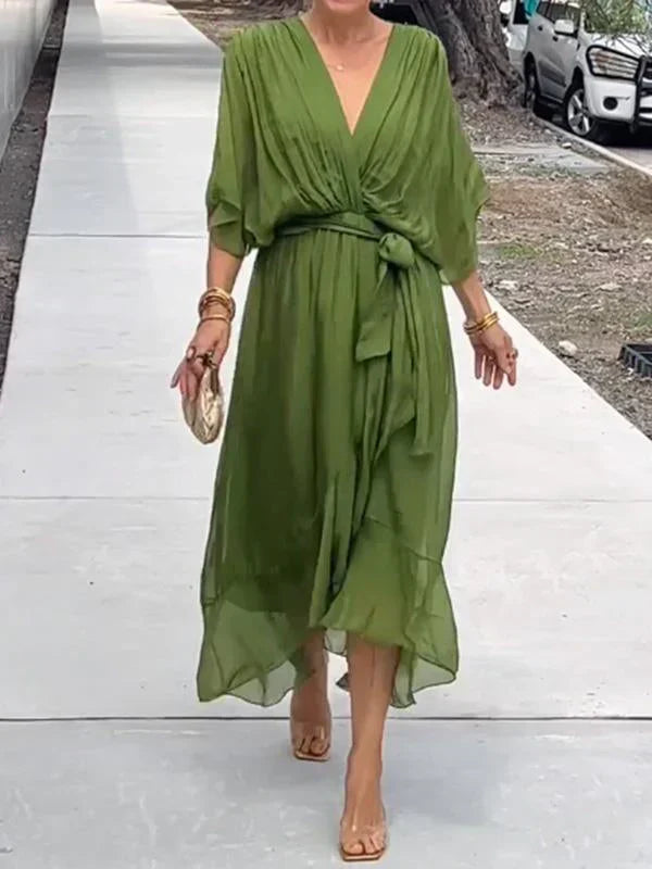 Ulani - V-Neck Flowy Dress