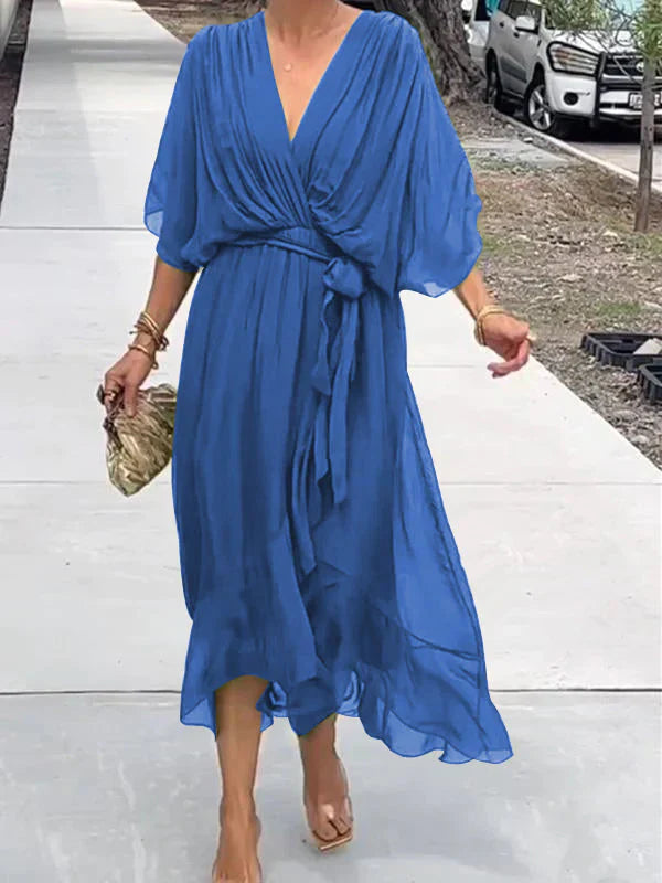 Ulani - V-Neck Flowy Dress