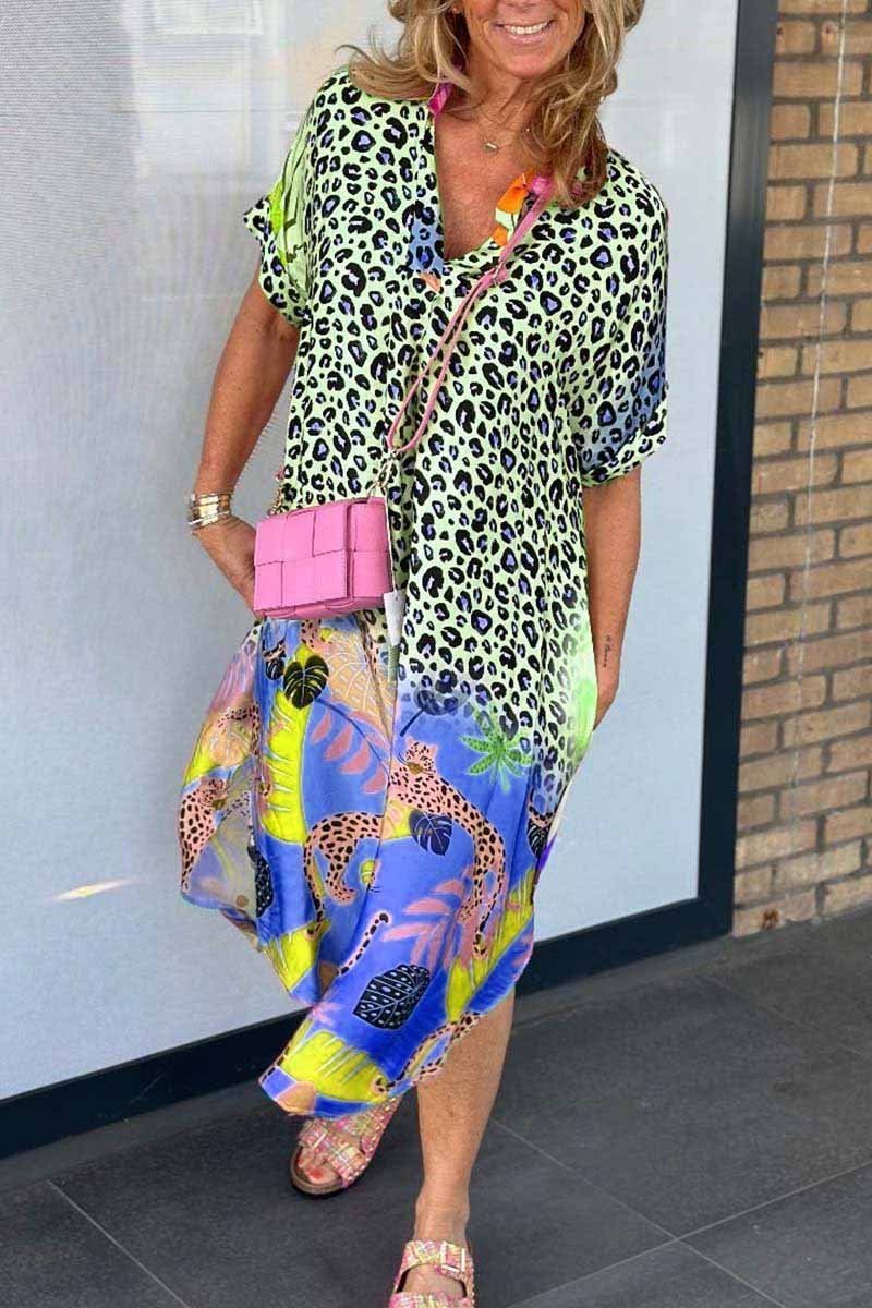 Amanda - Relaxed Leopard Dress