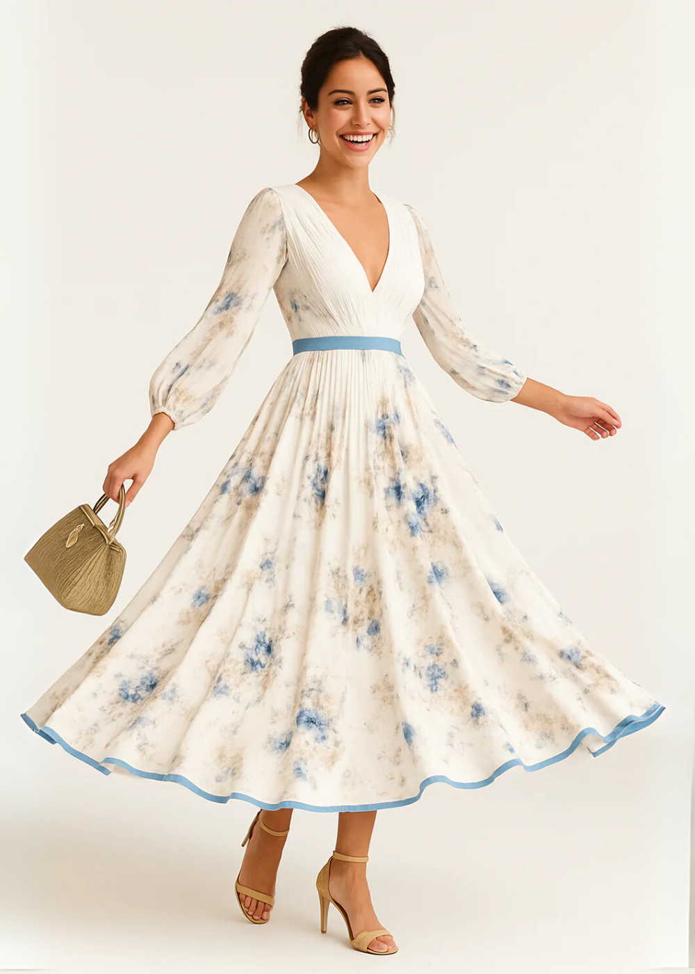 Katie - Elegant Floral Maxi Dress