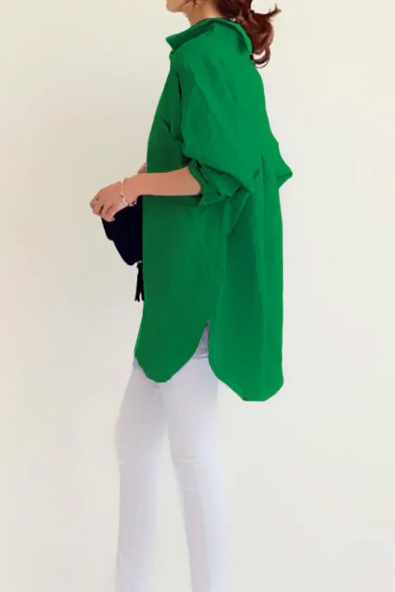 Evie | Oversized Linen Shirt