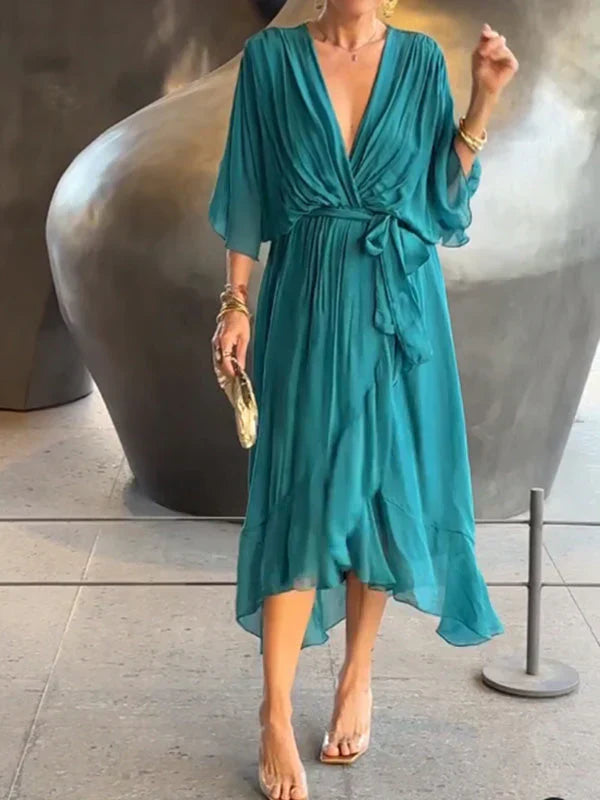 Ulani - V-Neck Flowy Dress