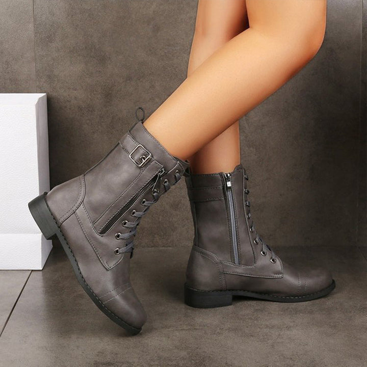 Hazel | Women's Combat Lace-Up Boots