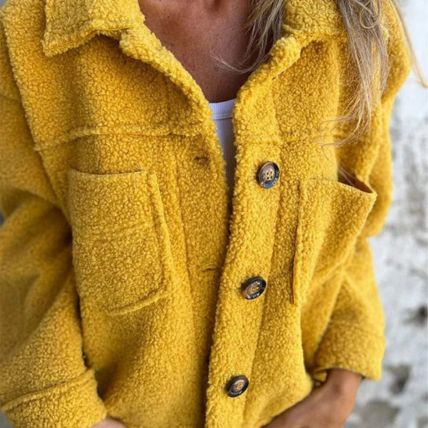 Zoe - Stylish Short Wool Jacket with Lapels